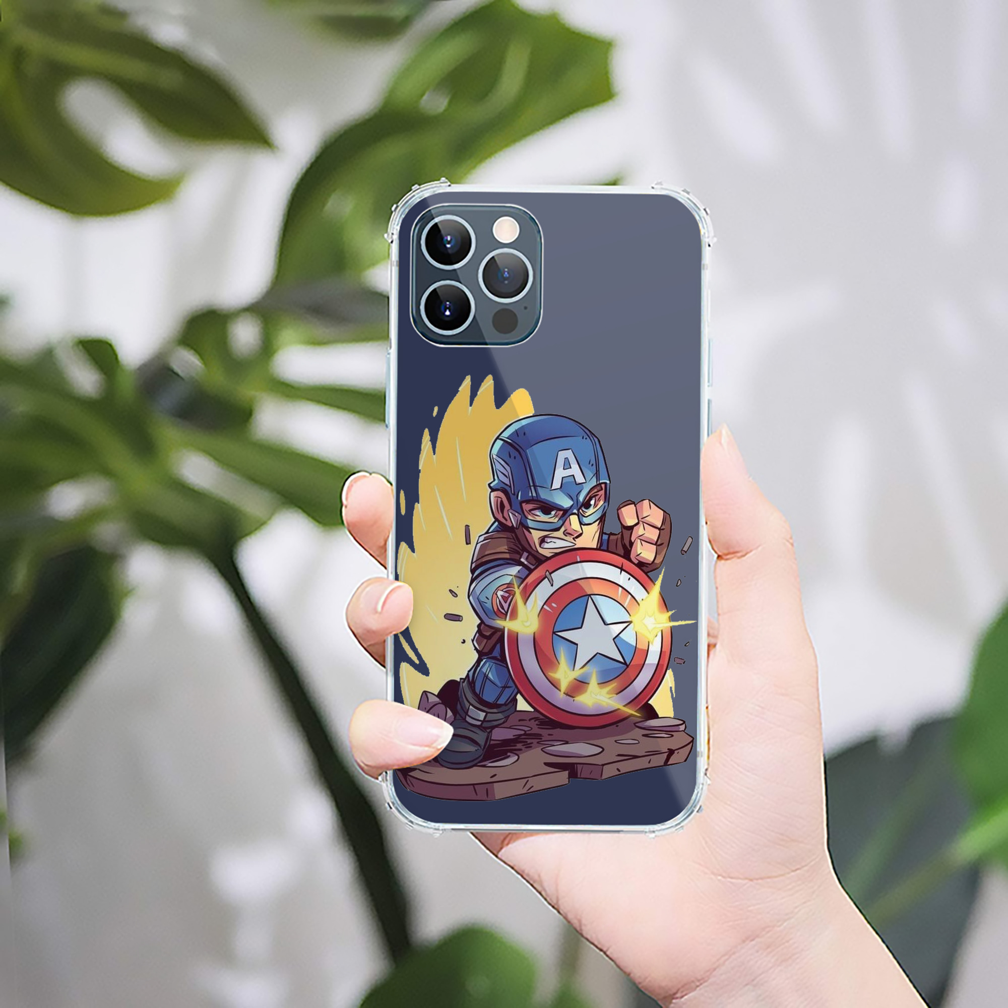 （画像用） アベンジャーズ The Avengers 【iPhone 12シリーズ対応】透明スマホケース（クリアソフトケース）